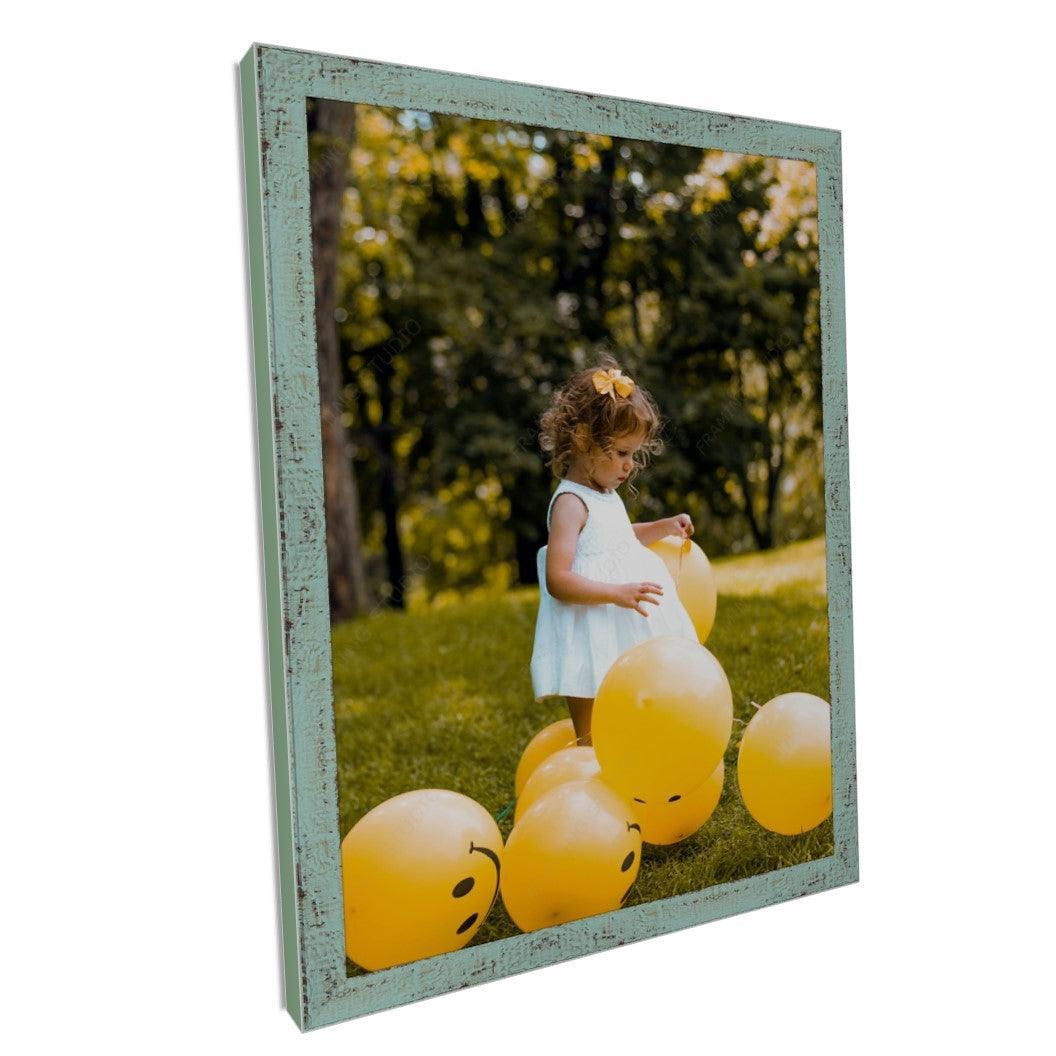 Rustic Barnwood Green Picture Frame Distressed