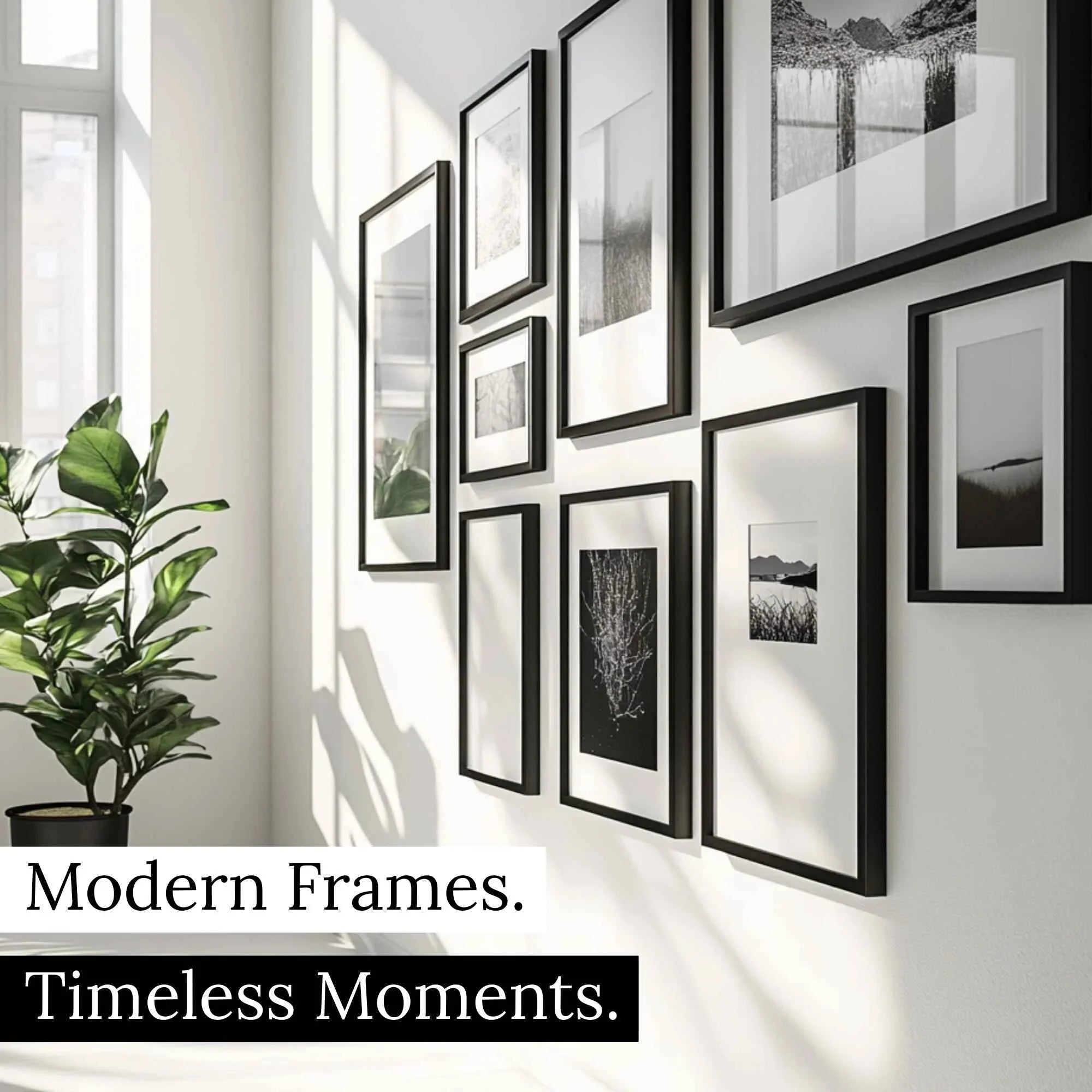 40x60 Black Picture Frame | Solid Wood Frame