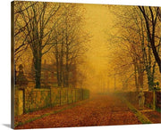Evening Glow by John Atkinson Grimshaw Canvas Classic Artwork
