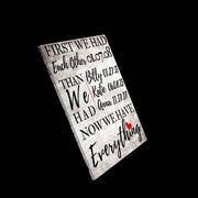Family custom wall art First We Had Each Other Then We Had You