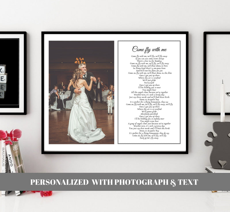 Father Of The Bride Wedding Dance Framed art gift Father Daughter Dance