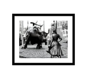 Fearless girl statue Wall street bull Fearless Woman Feminist art