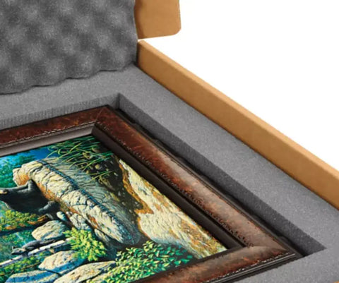 Artwork picture frame canvas shipping packaging delivery