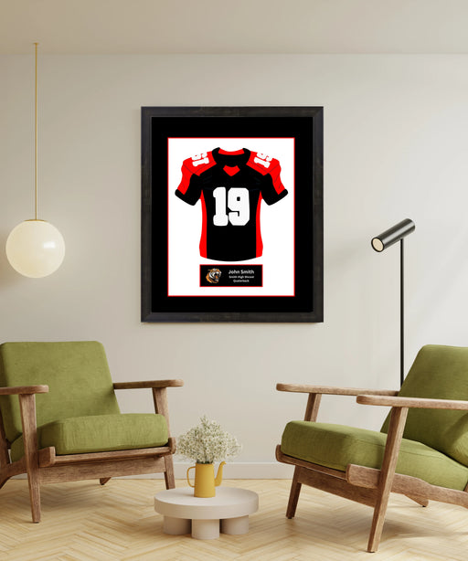 High School Football Basketball Baseball Senior Jersey Frame
