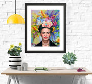 Frida Kahlo painting Modern Framed art  Pop Art