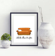 Friends TV Show I'll Be There For You movie poster picture frame art