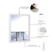 10x43 White Picture Frame For 10 x 43 Poster, Art & Photo