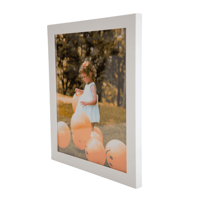 11x43 White Picture Frame For 11 x 43 Poster, Art & Photo - Modern Memory Design Picture frames - New Jersey Frame shop custom framing