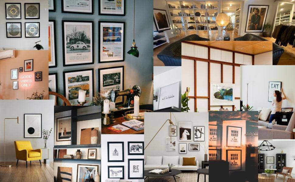 Gallery Wall 42x36 Picture Frame Black 42x36 Frame 42 x 36 Poster Frames 42 x 36