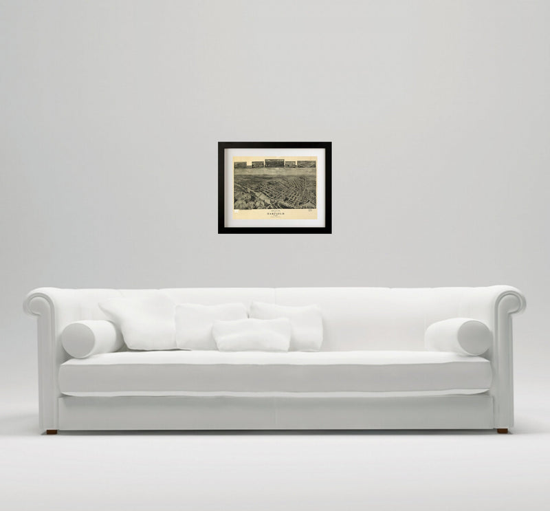 Garfield New Jersey wall art framed wall decor Map