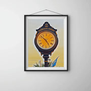 Hasbrouck Heights, New Jersey Clock Abstract Framed Art - Modern Memory Design Picture frames - New Jersey Frame shop custom framing