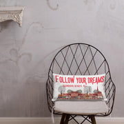 Hasbrouck Heights New Jersey Follow your Dream Pillow Case - Modern Memory Design Picture frames - New Jersey Frame shop custom framing