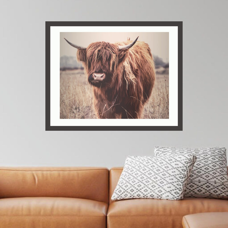 Highlander Cow Wall Art Decor