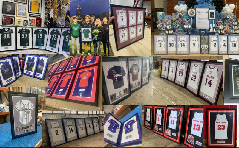 Ohio High School Football Jersey Frame Print Senior Night Gift