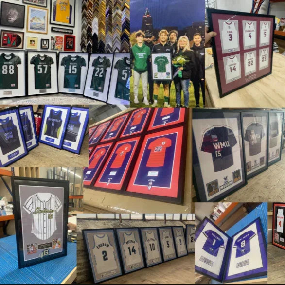 Maryland High School Football Jersey Frame Print Senior Night Gift 