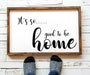 Home sweet home wood sign decor