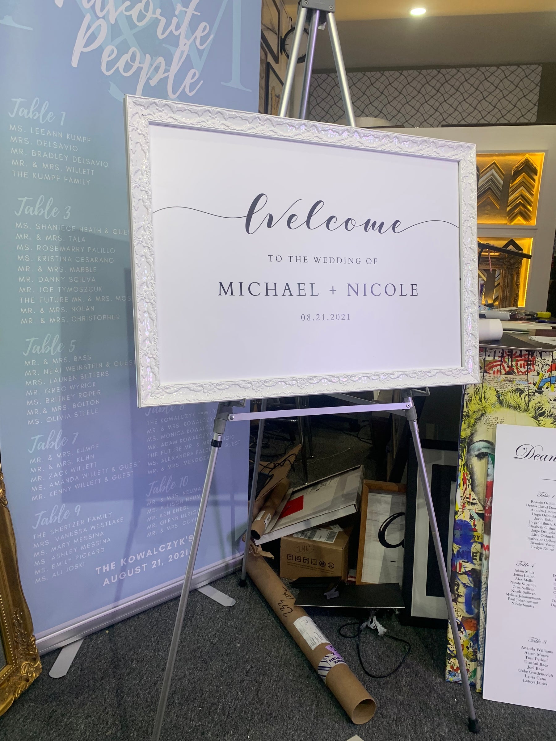 New York City Wedding Decor and Wedding Signage For Bride and Groom Wedding Venues