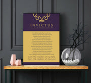 Invictus Poem William Ernest Poem framed picture frame 
