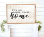 Its so good to be home farmhouse rustic wood Signs framed wall art