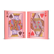 King and Queen Wall Art Canvas print Royal pair Poker art Wedding gift