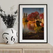 Fall in Central Park - Christopher R. Veizaga Framed Art | Home or Office Art