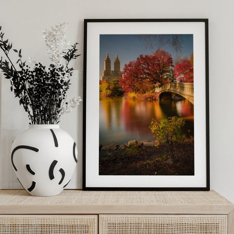 Fall in Central Park - Christopher R. Veizaga Framed Art | Home or Office Art