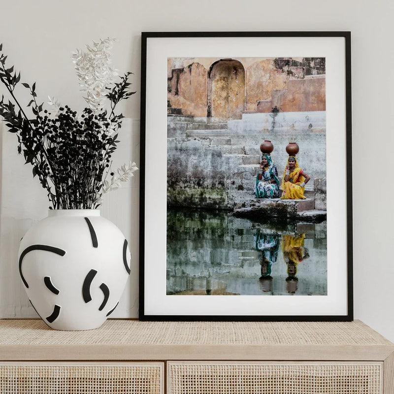 Stepwell Reflections - Susan Moss Framed Art | Home or Office Art