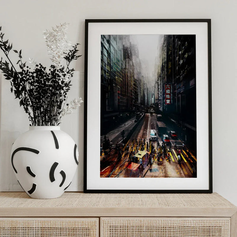 streets of Hong Kong Framed Art Carmine Chiriacò | Home or Office Art