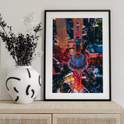Oriental Pearl Tower Framed Art Carmine Chiriacò | Home or Office Art