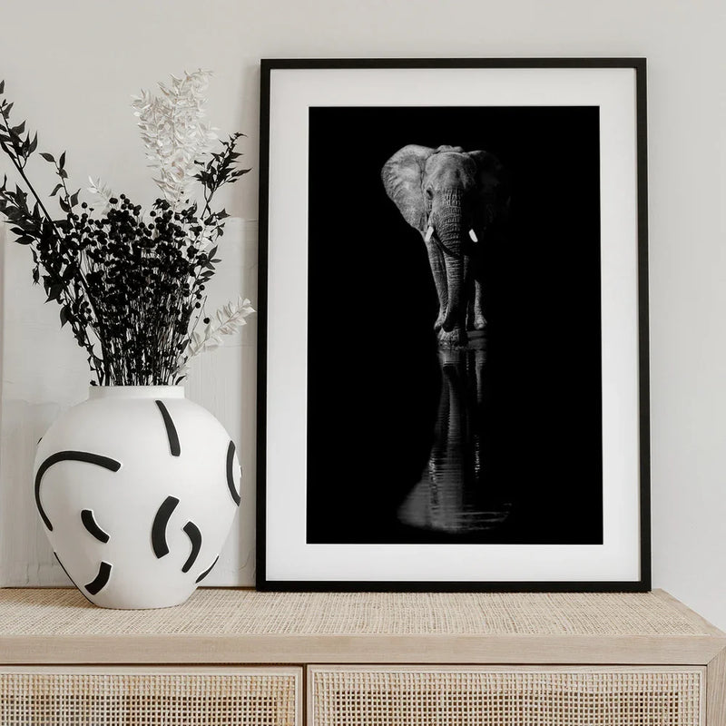 Elephant Framed Art Jie Fischer | Home or Office Art