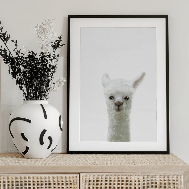 Llama Framed Art Pictufy Studio II | Home or Office Art