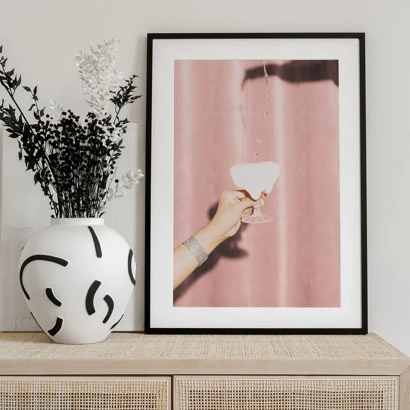Here's To Pink 04 - Pictufy Studio III Framed Art | Home or Office Art
