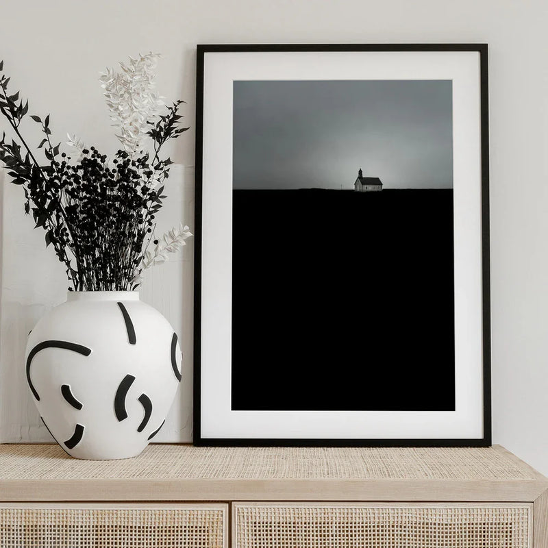 Strandarkirkja Framed Art Wave Faber | Home or Office Art