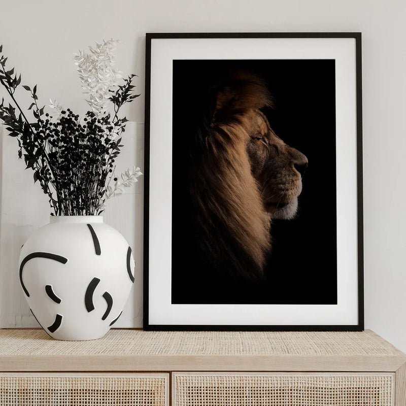Sleeping King Framed Art Peter Schade | Home or Office Art