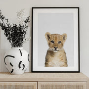 Baby Lion Framed Art Kathrin Pienaar | Home or Office Art