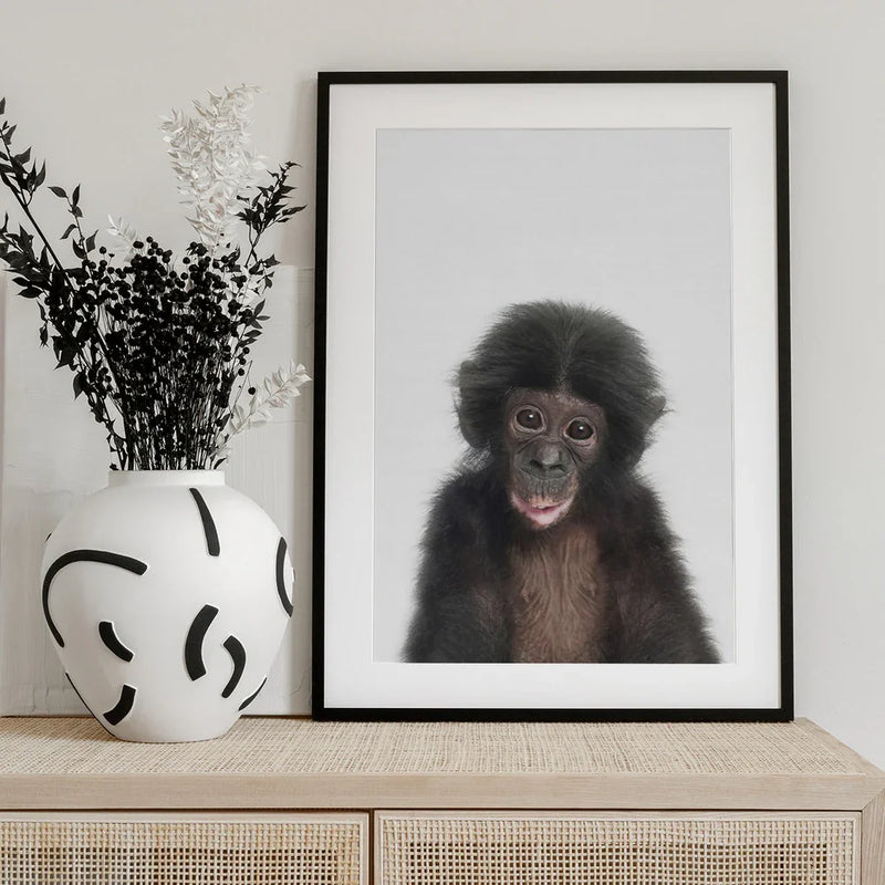 Baby Monkey Framed Art Kathrin Pienaar | Home or Office Art