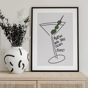 Olive Trio Martini - Athene Fritsch Framed Art | Home or Office Art