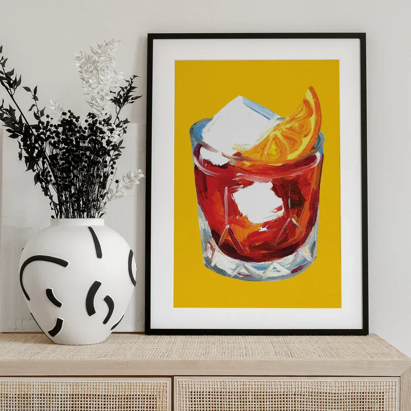 Negroni On Sunshine - Alice Straker Framed Art | Home or Office Art