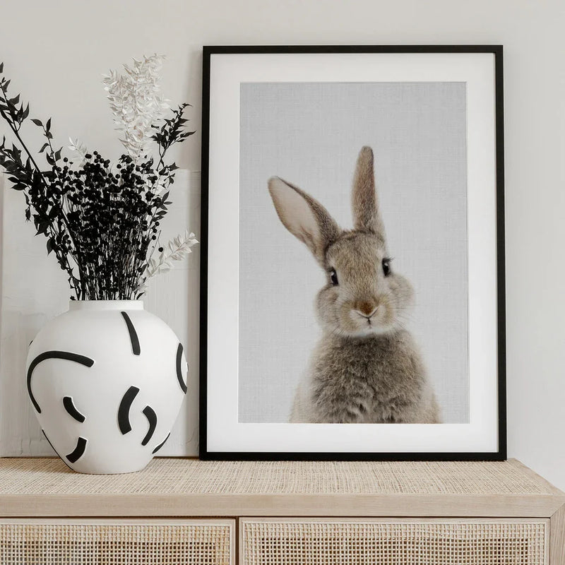 Peekaboo Bunny Framed Art Lola Peacock | Home or Office Art