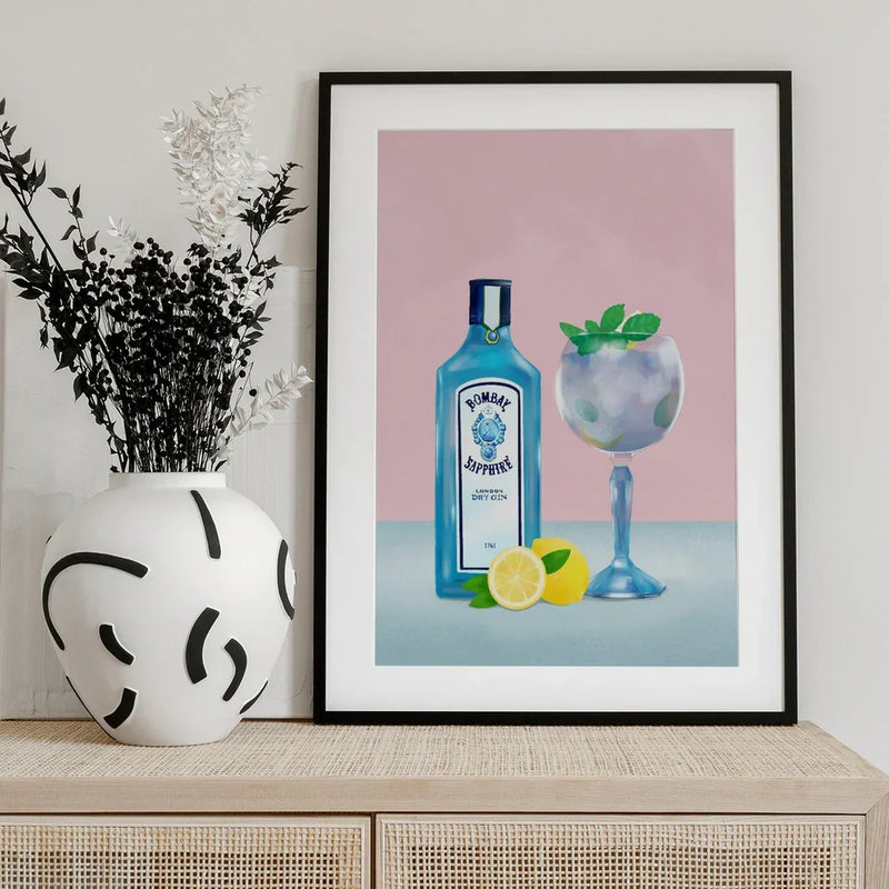 Gin Cocktail - Petra Lizde Framed Art | Home or Office Art