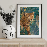 Cheetah In the Jungle 2 Framed Art Sarah Manovski | Home or Office Art