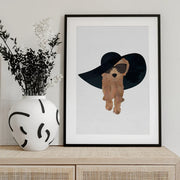 Cockapoo Sun Hat Framed Art Sarah Manovski | Home or Office Art