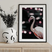 Disco Flamingo Framed Art Shot by Clint | Home or Office Art