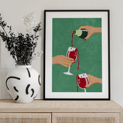 Cheers Girls - Raissa Oltmanns Framed Art | Home or Office Art