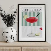 Strawberry Daiquiri - ByKammille Framed Art | Home or Office Art