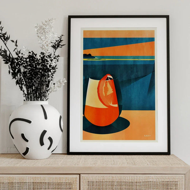 Negroni At Sunset - Bo Anderson Framed Art | Home or Office Art