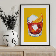 Negroni Sunshine Yellow - Alice Straker Framed Art | Home or Office Art