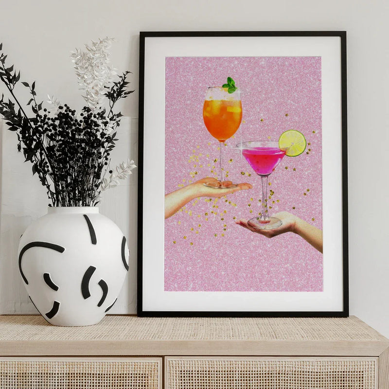 Sparkling Cheers - Athene Fritsch Framed Art | Home or Office Art