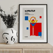 Manhattan Bauhaus Cocktail - Retrodrome Framed Art | Home or Office Art