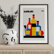 Bauhaus Wine Print - Retrodrome Framed Art | Home or Office Art
